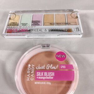 Hard candy sheer envy conceal and correct palette and silk blush number 1793